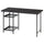 LAGKAPTEN / SPÄND - Desk, brown-black/black,120x60 cm