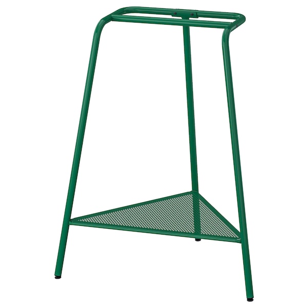 LAGKAPTEN / TILLSLAG - Desk, white anthracite/green, 140x60 cm