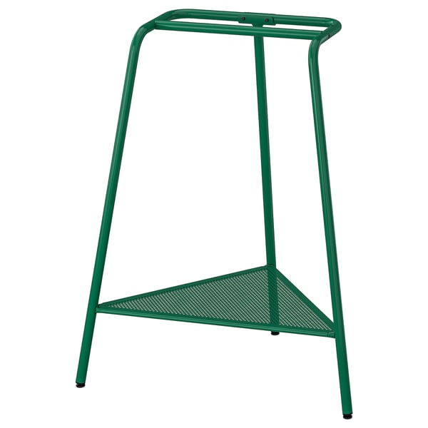 LAGKAPTEN / TILLSLAG desk, white anthracite/green, 140x60 cm