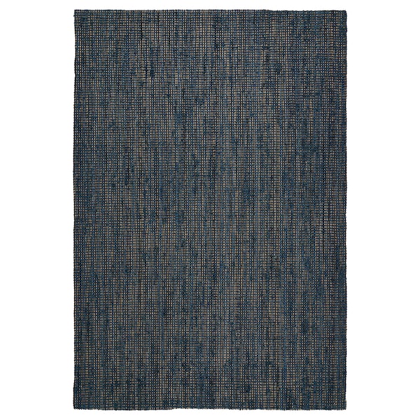 LANDBANA - Rug, flatwoven, dark blue, 160x230 cm