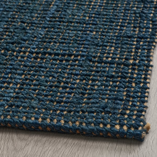 LANDBANA - LANDBANA Rug, flatwoven, dark blue, 160x230 cm