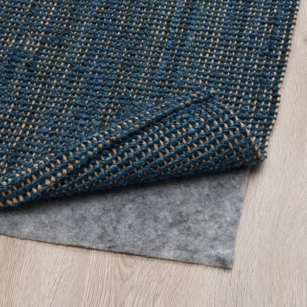 LANDBANA - LANDBANA Rug, flatwoven, dark blue, 160x230 cm
