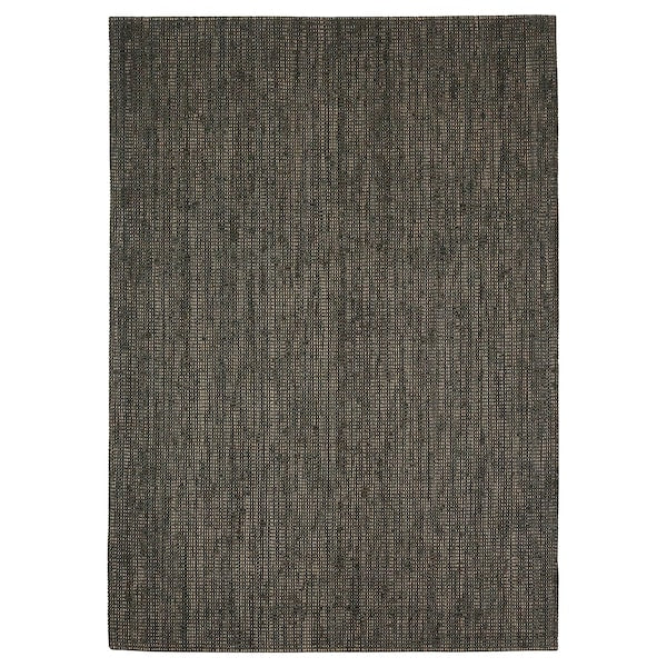 LANDBANA - Rug, flatwoven, dark green, 160x230 cm