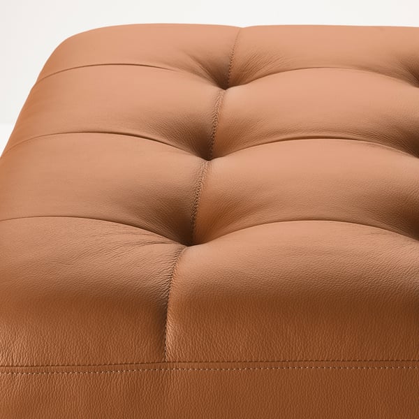 LANDSKRONA footstool, Grann/Bomstad golden-brown/wood, 77x65 cm