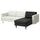 LANDSKRONA frame chaise longue section, Grann/Bomstad black, 79x78x158 cm