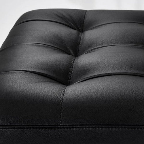 LANDSKRONA footstool frame, Grann/Bomstad black, 77x65 cm