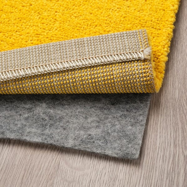Ikea LANDSVÄG - Carpet, short pile, yellow,133x195 cm