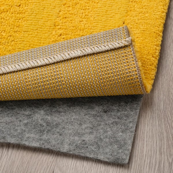 Ikea LANDSVÄG - Carpet, short pile, yellow,80x150 cm