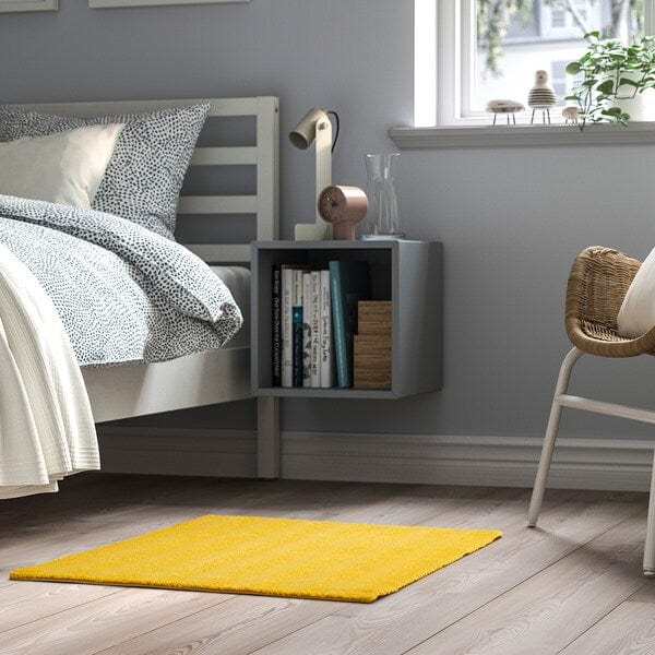 Ikea LANDSVÄG - Carpet, short pile, yellow,60x90 cm