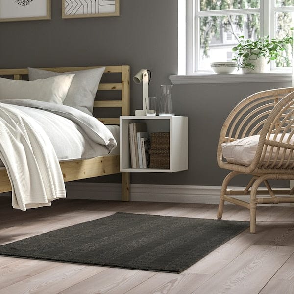 Ikea LANDSVÄG - Carpet, short pile, dark grey,80x150 cm