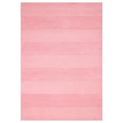 LANDSVÄG - Carpet, short pile, pink,133x195 cm