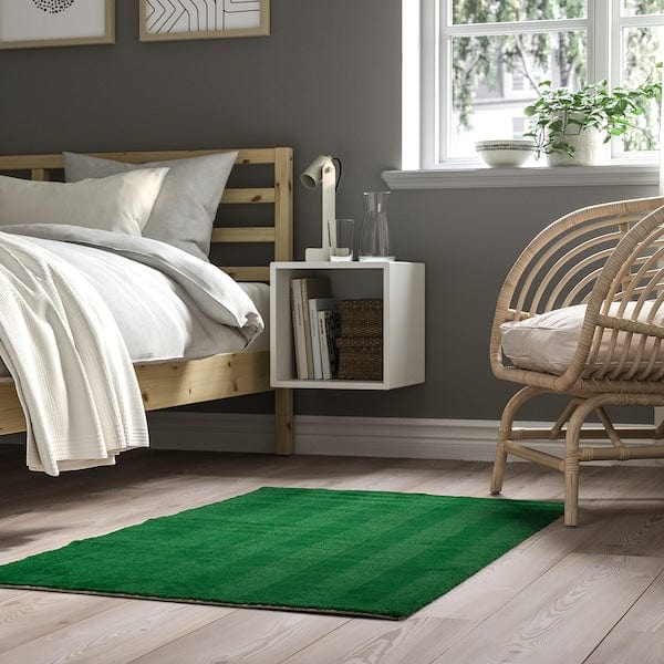Ikea LANDSVÄG - Carpet, short pile, green,80x150 cm