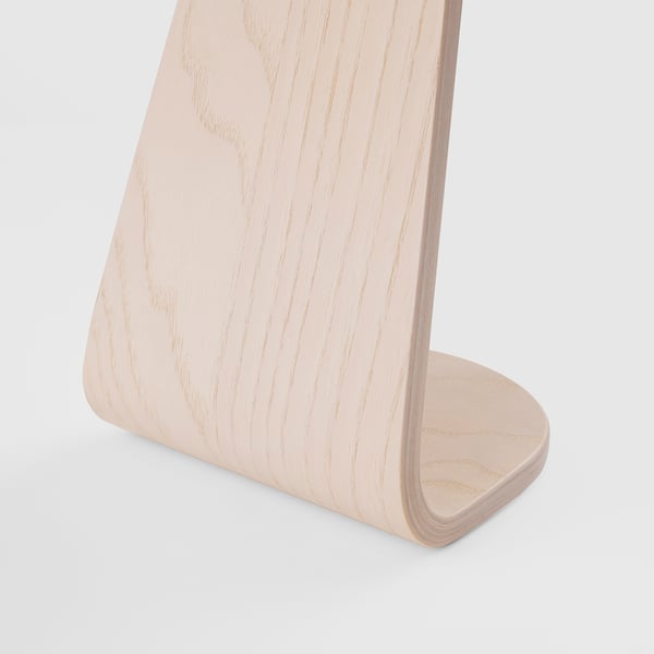 LÅNESPELARE headset stand, ash veneer, 13x13 cm