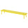 LÅNESPELARE - LÅNESPELARE Monitor stand, bright yellow, 97x19 cm
