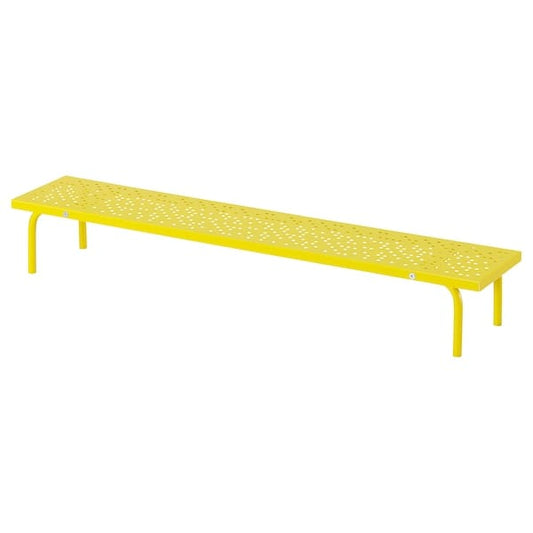 Ikea LÅNESPELARE - Monitor stand, bright yellow, 97x19 cm