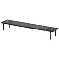 LÅNESPELARE monitor stand, black, 97x19 cm