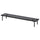 LÅNESPELARE - LÅNESPELARE Monitor stand, black, 97x19 cm