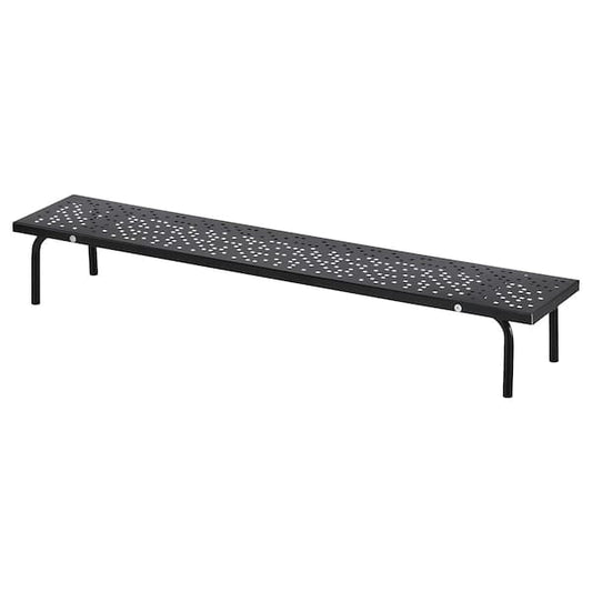 Ikea LÅNESPELARE - Monitor stand, black, 97x19 cm