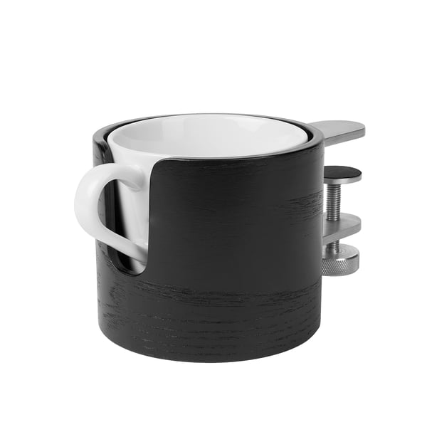 LÅNESPELARE mug holder, black, 11 cm