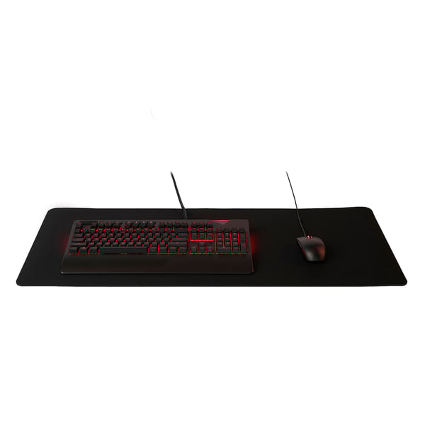LÅNESPELARE gaming mouse pad, black, 90x40 cm