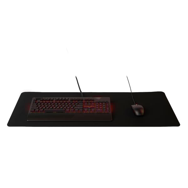 LÅNESPELARE gaming mouse pad, black, 90x40 cm