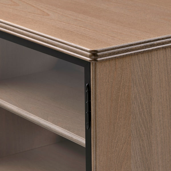 LANESUND - TV storage combination, grey-brown, 282x47x152 cm