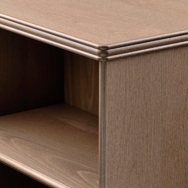 Ikea LANESUND - Bookcase, grey-brown, 121x37x152 cm