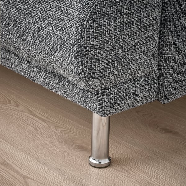 LÅNGARYD leg, chrome effect, 15 cm, 2 pack