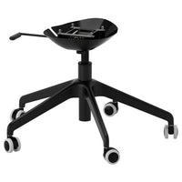 LÅNGFJÄLL star base with 5 legs and castors, black, 68 cm