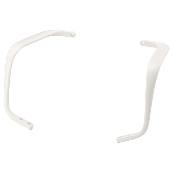 LÅNGFJÄLL pair of armrests, white, 15x32x27 cm