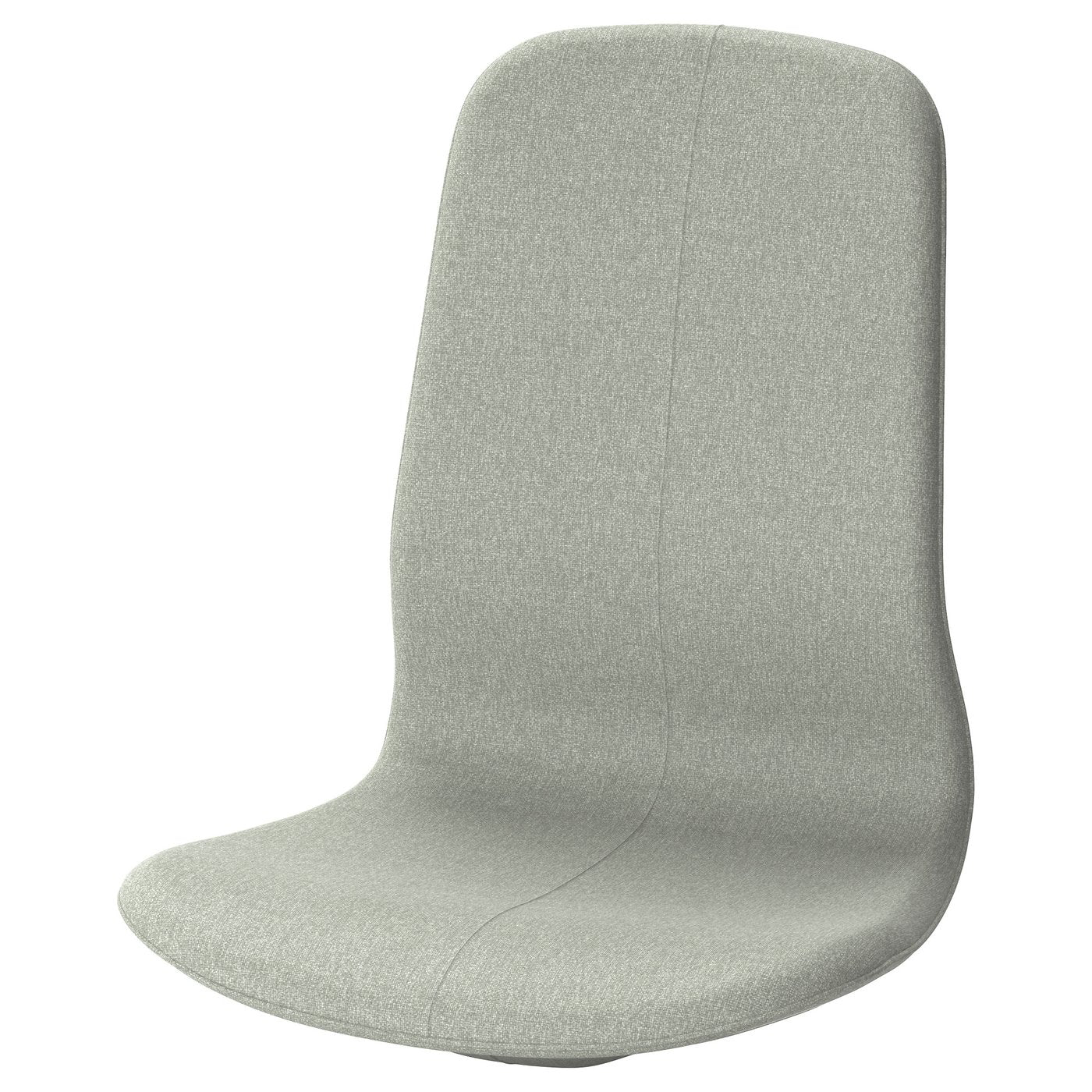 LÅNGFJÄLL Seat Shell with High Back, Gunnared Light Green