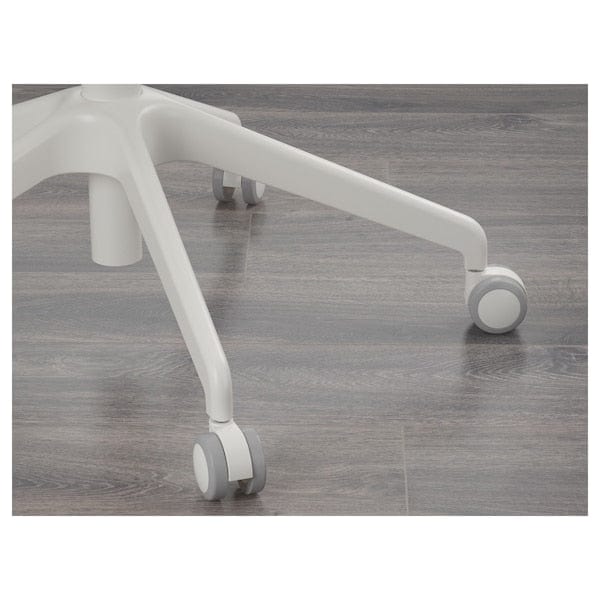 Ikea LÅNGFJÄLL Office chair with armrests - Gunnared dark grey/white ,