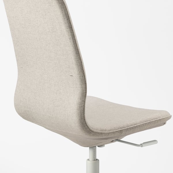 LÅNGFJÄLL conference chair, Gunnared beige/white, 53x104x68 cm