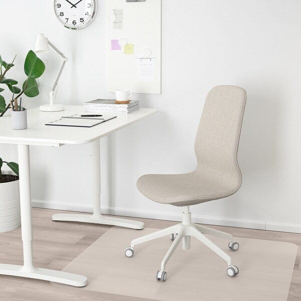 Ikea LÅNGFJÄLL Office chair - Gunnared beige/white ,
