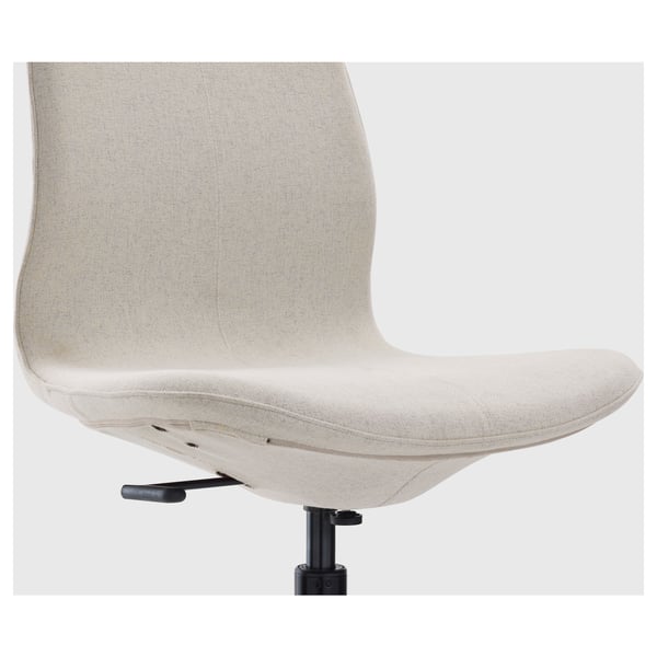 LÅNGFJÄLL conference chair, Gunnared beige/black, 68 cm