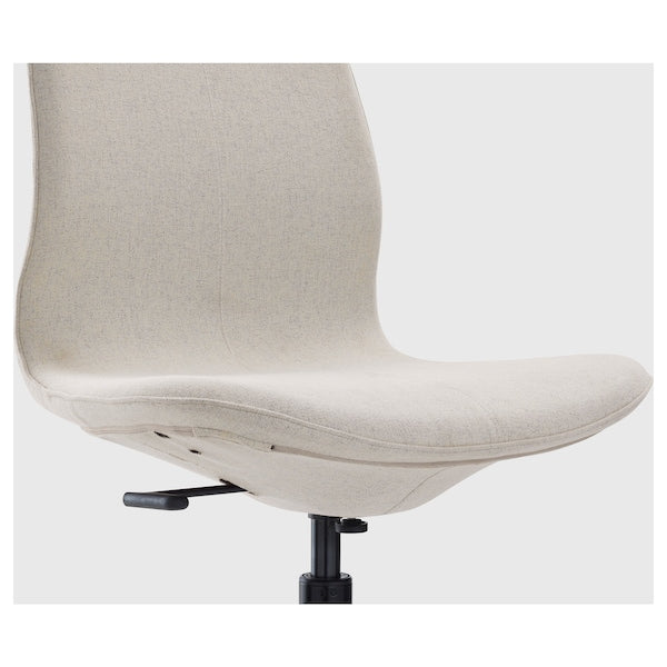 LÅNGFJÄLL Office Chair - Gunnared beige/black ,