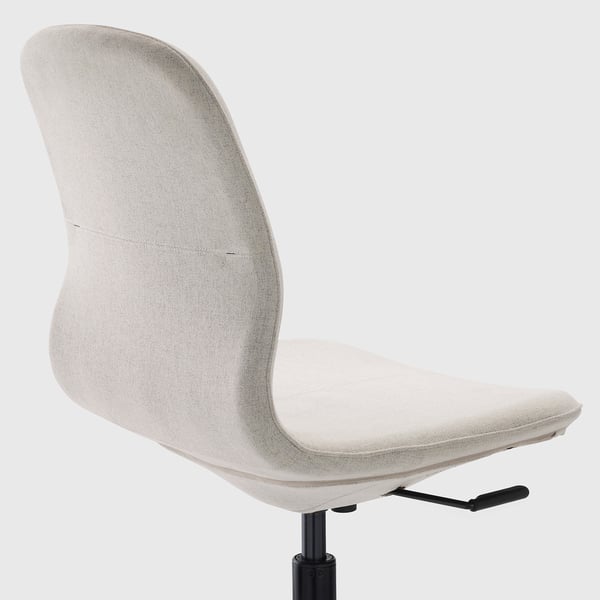 LÅNGFJÄLL conference chair, Gunnared beige/black, 68 cm