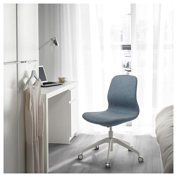 LÅNGFJÄLL Office Chair - Gunnared Blue/White ,