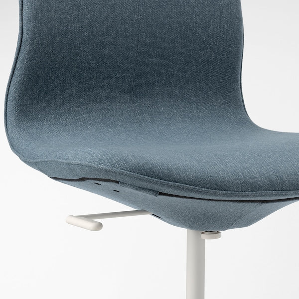 LÅNGFJÄLL Office Chair - Gunnared Blue/White ,