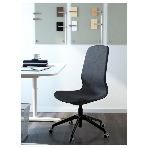 LÅNGFJÄLL Office Chair - Gunnared Blue/Black ,