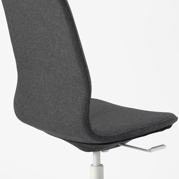 LÅNGFJÄLL Office Chair - Gunnared Dark Grey/White ,