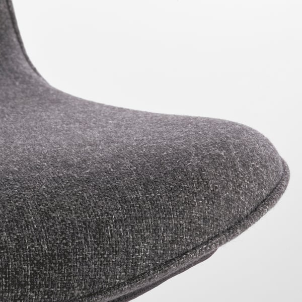 LÅNGFJÄLL conference chair, Gunnared dark grey/white, 68 cm