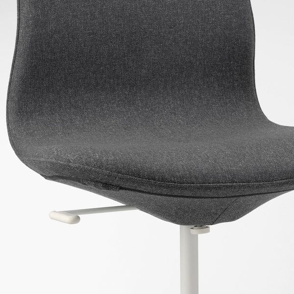 Ikea LÅNGFJÄLL Office Chair - Gunnared Dark Grey/White ,