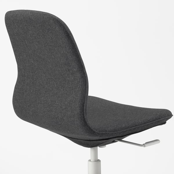 LÅNGFJÄLL conference chair, Gunnared dark grey/white, 68 cm