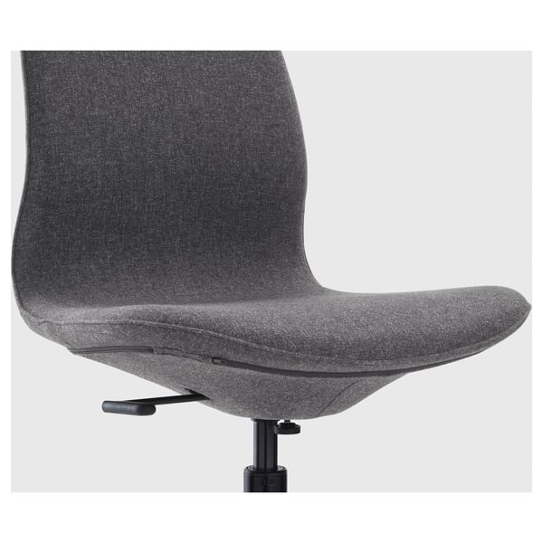 LÅNGFJÄLL conference chair, Gunnared dark grey/black, 68 cm