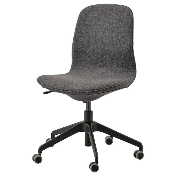 Ikea LÅNGFJÄLL Office Chair - Gunnared Dark Grey/Black ,