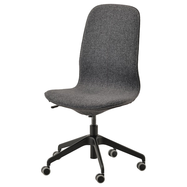 LÅNGFJÄLL Office Chair - Gunnared Dark Grey/Black ,