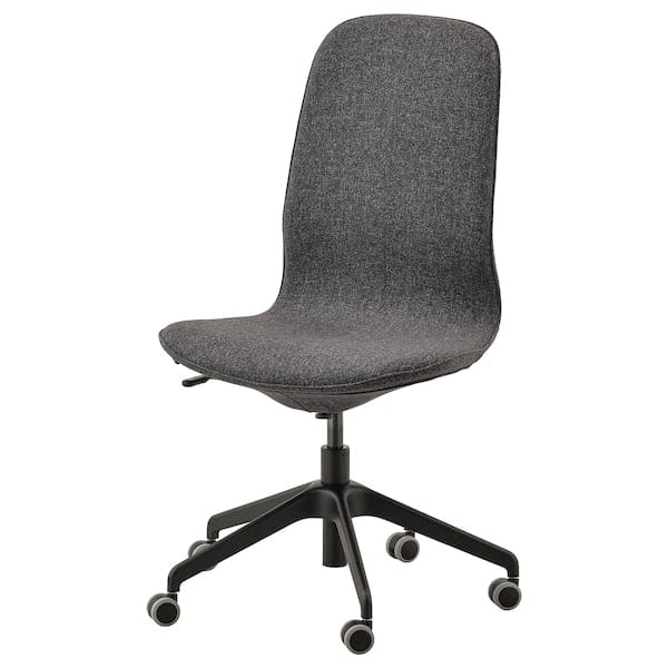 Ikea LÅNGFJÄLL Office Chair - Gunnared Dark Grey/Black ,