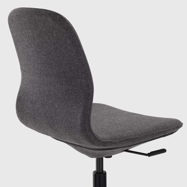 LÅNGFJÄLL conference chair, Gunnared dark grey/black, 68 cm