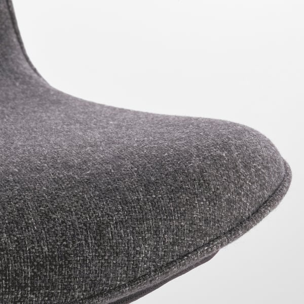 LÅNGFJÄLL conference chair, Gunnared dark grey/black, 68 cm
